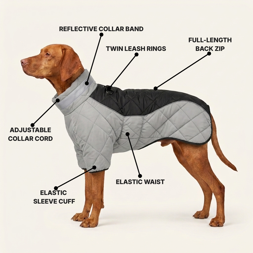 Full-Coverage Winter Dog Coat